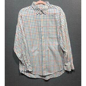 Vineyard Vines Mens Plaid Tucker Murray Preppy Shirt Blue Pink Size L